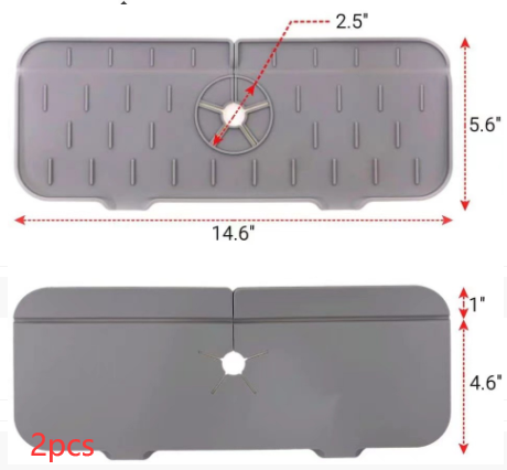 Küche Silikon Wasserhahn absorbierende Matte für Waschbecken Spritzschutz - Arbeitsplatte Schutz für Bad und Küche