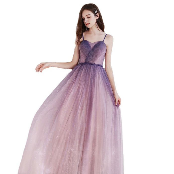 Women's Fashion Temperament Starry Sky Evening Dress