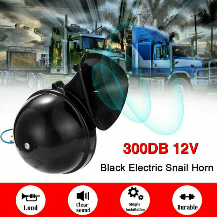Trompeta de bocina eléctrica ruidosa de 300DB para coche, motocicleta, camión, tren, barco Universal
