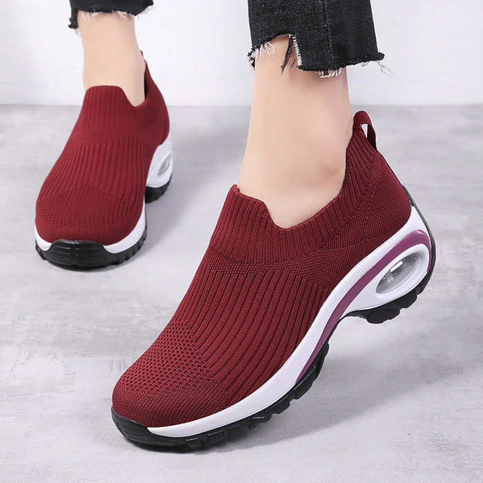 Scarpe da ginnastica da donna con cuscino d'aria in mesh traspirante, scarpe sportive da corsa
