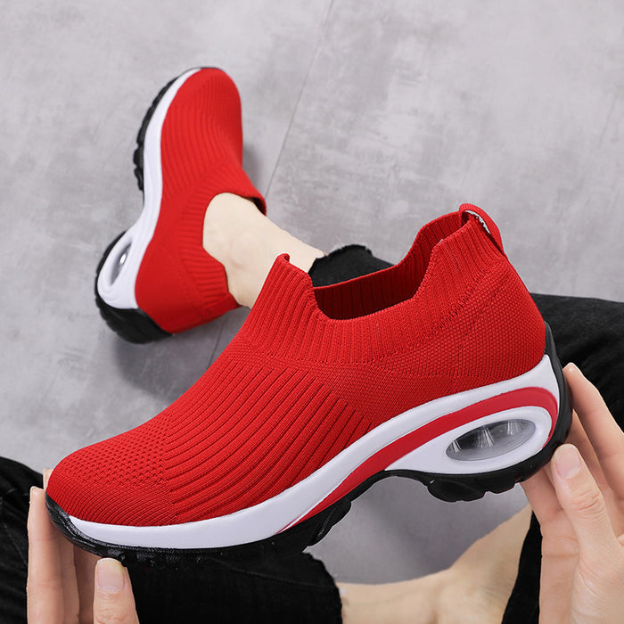 Scarpe da ginnastica da donna con cuscino d'aria in mesh traspirante, scarpe sportive da corsa