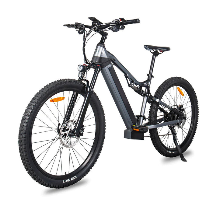Vélo électrique 500W Ebike 27,5 pouces Mountain E-Bike 48V City EMTB 27 vitesses Gris - Moteur Bafang 500W