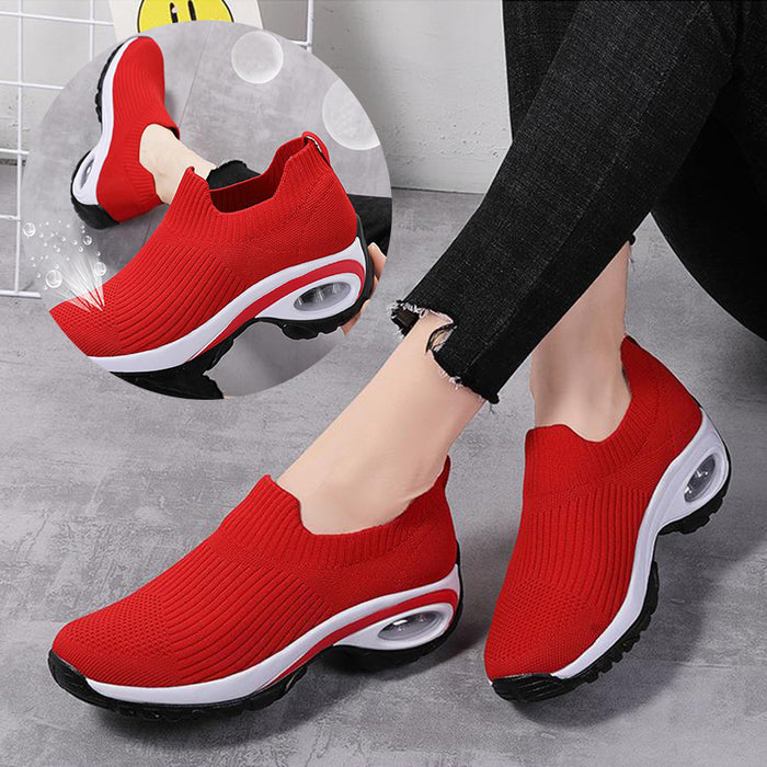 Scarpe da ginnastica da donna con cuscino d'aria in mesh traspirante, scarpe sportive da corsa