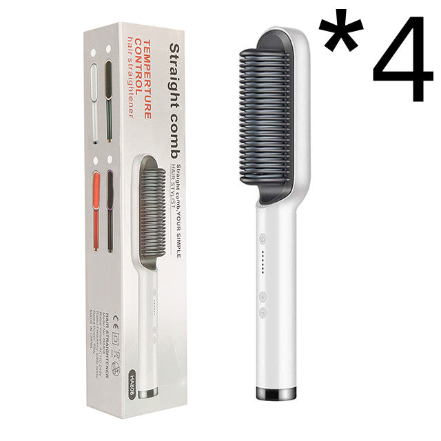 Neuer 2-in-1-Haarglätter mit heißem Kamm und negativem Ionen-Curling