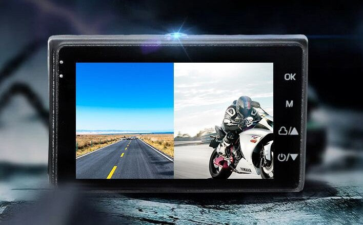 1080P  Locomotive Motorcycle Driving Recorder Split-type Front And Rear Waterproof Double Lens Riding Recorder