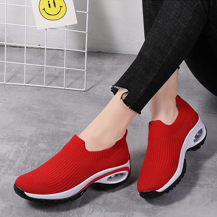 Scarpe da ginnastica da donna con cuscino d'aria in mesh traspirante, scarpe sportive da corsa