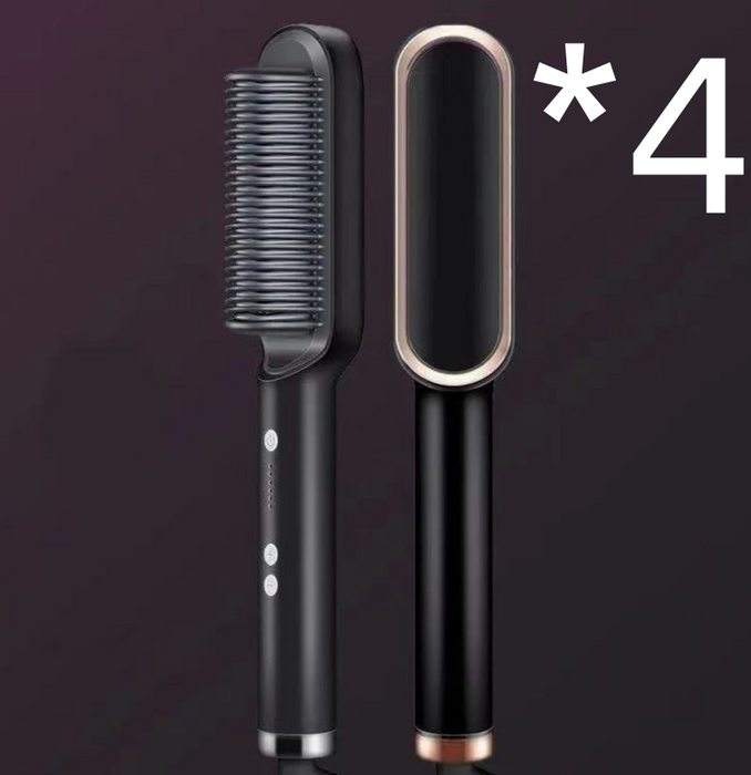 Neuer 2-in-1-Haarglätter mit heißem Kamm und negativem Ionen-Curling