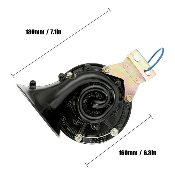 Trompeta de bocina eléctrica ruidosa de 300DB para coche, motocicleta, camión, tren, barco Universal