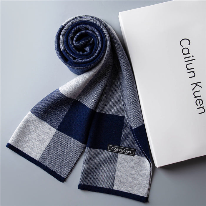Trendy Warm Knitted Lätzchen Winter High-End Freizeit für Herren