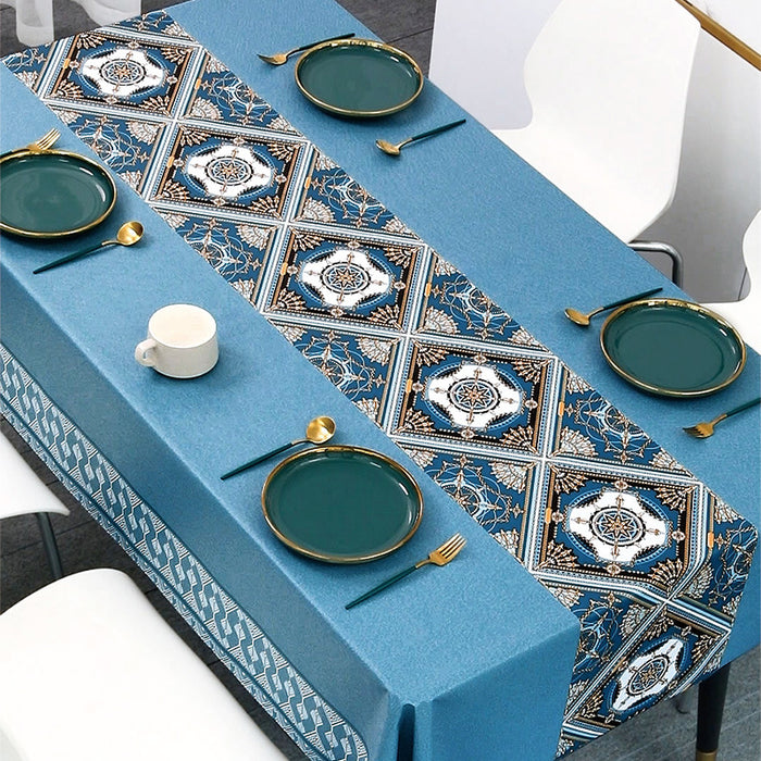 Table Runner Tablecloth Waterproof, Oil-proof, Scald-proof And Wash-free
