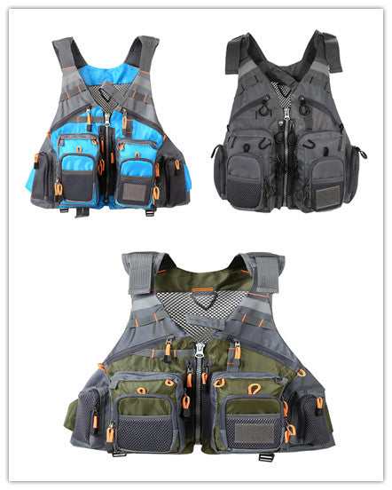 Angeln Outdoor Sport Fliegen Männer Atemschutzjacke Sicherheitsweste Überlebensweste Utility Vest
