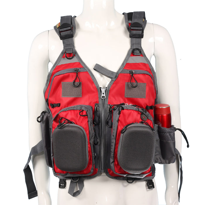 Angeln Outdoor Sport Fliegen Männer Atemschutzjacke Sicherheitsweste Überlebensweste Utility Vest