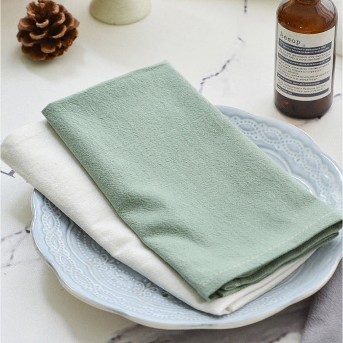 4pc 30x45cm Baumwolle Stoffservietten Abendessen Küche Tee Handtücher Tisch