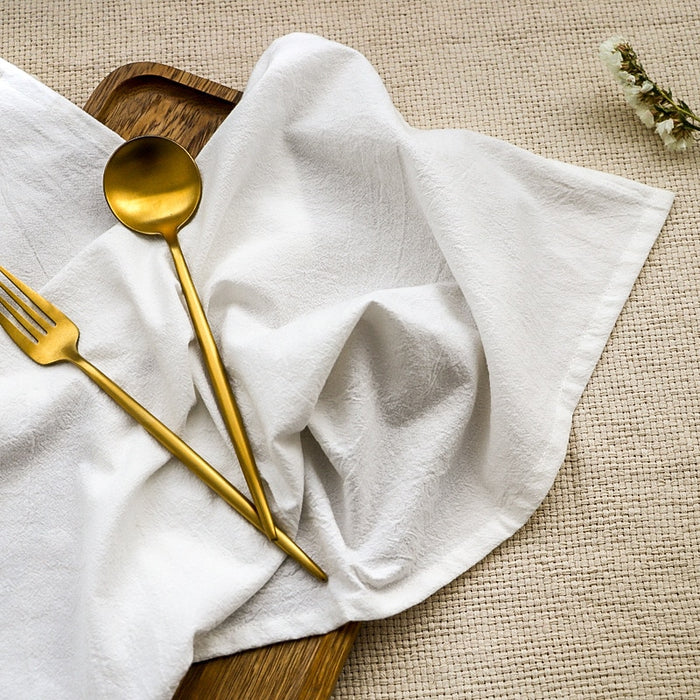 4pc 30x45cm Baumwolle Stoffservietten Abendessen Küche Tee Handtücher Tisch