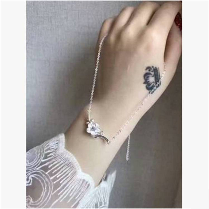 Floraler Silberschmuck für Frauen