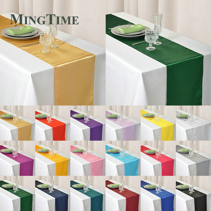 Satin Tisch Läufer 30cm X 275cm Hochzeit Party Versorgung Weihnachten Zuhause