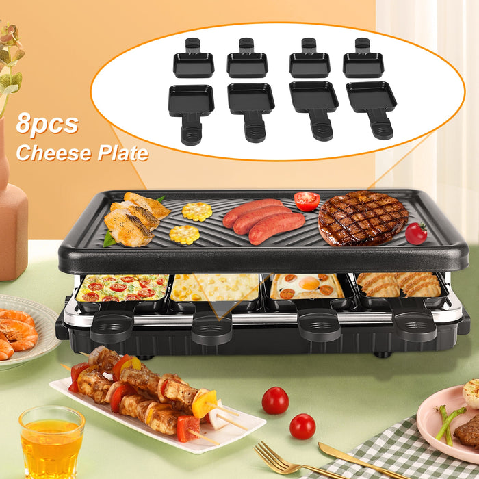 Tischgrill Elektrischer Koreanischer Bbq-Grill Indoor-Käse-Raclette Für 8