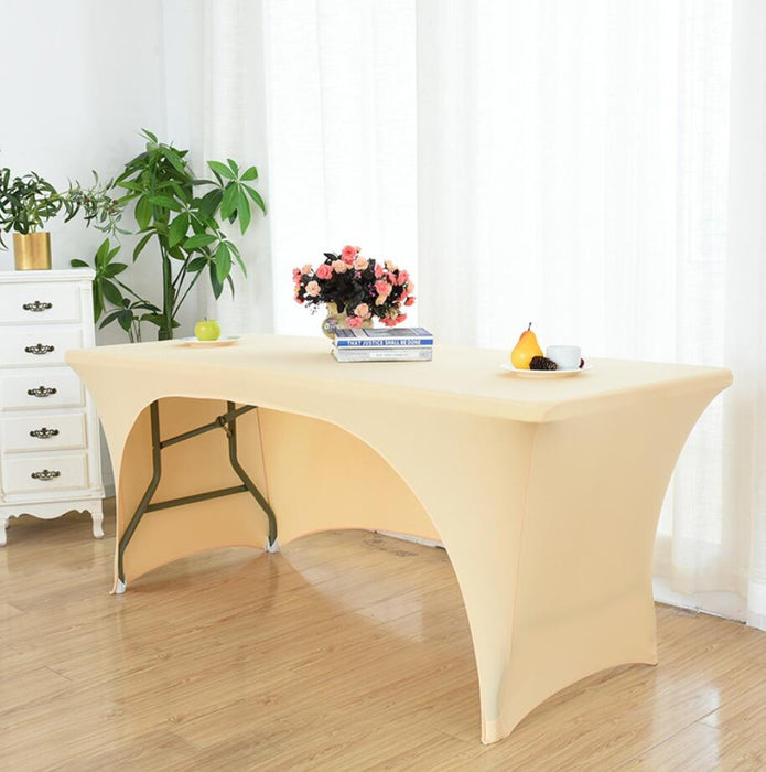 Wedding Tablecloth Spandex Table Cloth Rectangular Lycra Table Linen