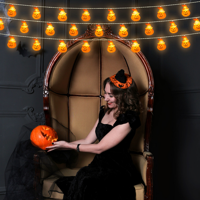Home Decor LED Kürbis Lichterkette Halloween Lichterkette
