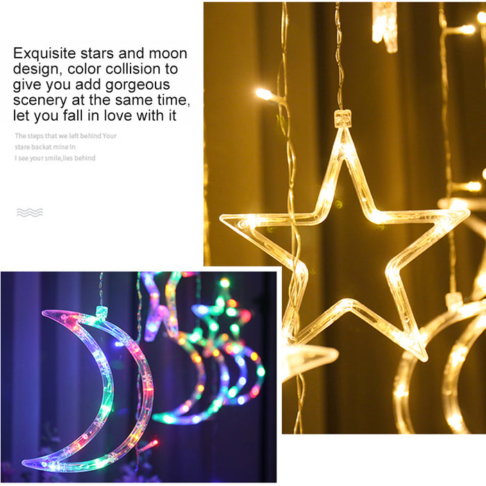 Moon Star Lamp String Xtmas Light Fernbedienung
