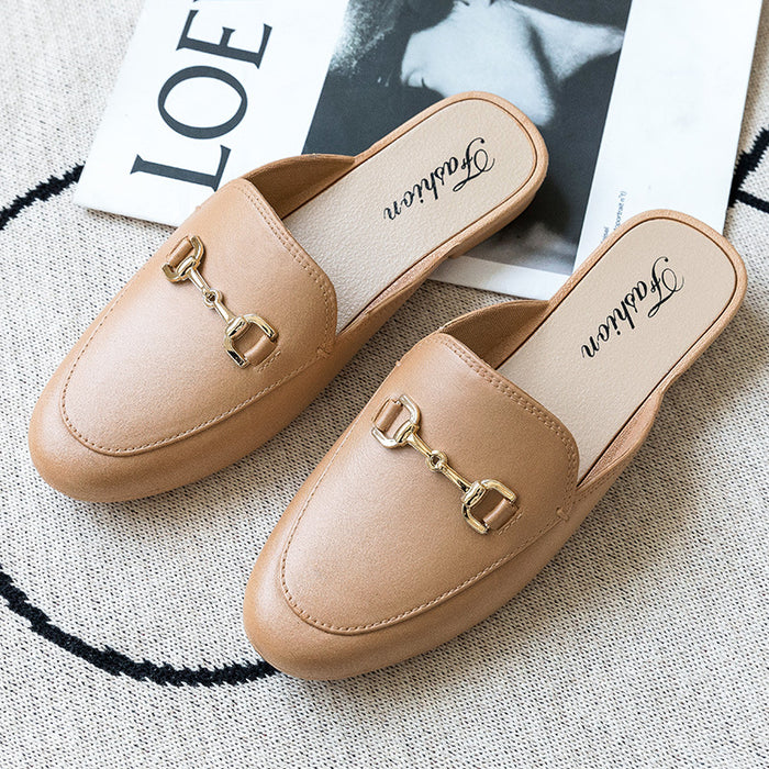 Baotou Halbe Pantoffeln Äußere Kleidung Mode Sandalen Für Frauen